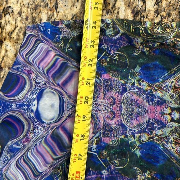 Ted Baker Kilop Beaded Embellished Sheer Kaftan Oversize Jewel Print Top Size 4 - Picture 9 of 10